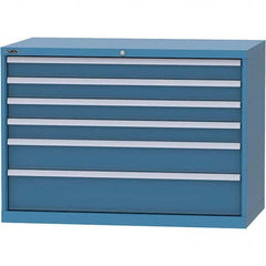 LISTA - 6 Drawer, 99 Compartment Red Steel Modular Storage Cabinet - Eagle Tool & Supply