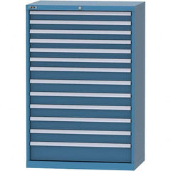 LISTA - 13 Drawer, 84 Compartment Bright Blue Steel Modular Storage Cabinet - Eagle Tool & Supply