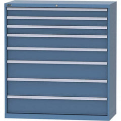LISTA - 8 Drawer, 99 Compartment Bright Blue Steel Modular Storage Cabinet - Eagle Tool & Supply
