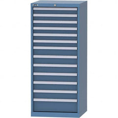 LISTA - 13 Drawer, 84 Compartment Bright Blue Steel Modular Storage Cabinet - Eagle Tool & Supply