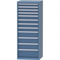 LISTA - 12 Drawer, 84 Compartment Bright Blue Steel Modular Storage Cabinet - Eagle Tool & Supply