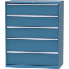 LISTA - 5 Drawer, 159 Compartment Bright Blue Steel Modular Storage Cabinet - Eagle Tool & Supply