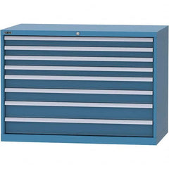 LISTA - 8 Drawer, 99 Compartment Bright Blue Steel Modular Storage Cabinet - Eagle Tool & Supply