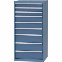 LISTA - 9 Drawer, 45 Compartment Bright Blue Steel Modular Storage Cabinet - Eagle Tool & Supply