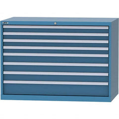 LISTA - 8 Drawer, 99 Compartment Bright Blue Steel Modular Storage Cabinet - Eagle Tool & Supply