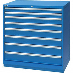 LISTA - 8 Drawer, 117 Compartment Bright Blue Steel Modular Storage Cabinet - Eagle Tool & Supply