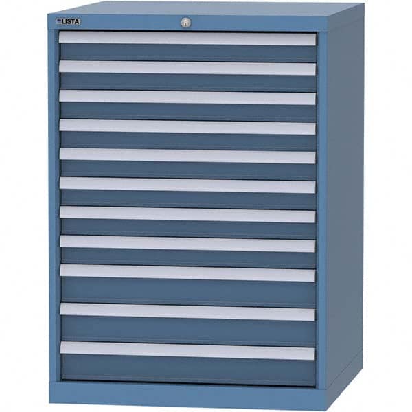 LISTA - 11 Drawer, 45 Compartment Bright Blue Steel Modular Storage Cabinet - Eagle Tool & Supply