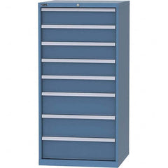 LISTA - 8 Drawer, 45 Compartment Bright Blue Steel Modular Storage Cabinet - Eagle Tool & Supply