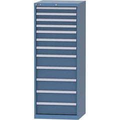 LISTA - 12 Drawer, 84 Compartment Bright Blue Steel Modular Storage Cabinet - Eagle Tool & Supply