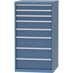 LISTA - 8 Drawer, 45 Compartment Bright Blue Steel Modular Storage Cabinet - Eagle Tool & Supply