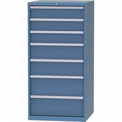 LISTA - 7 Drawer, 45 Compartment Bright Blue Steel Modular Storage Cabinet - Eagle Tool & Supply