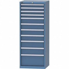 LISTA - 11 Drawer, 84 Compartment Bright Blue Steel Modular Storage Cabinet - Eagle Tool & Supply