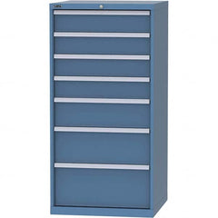 LISTA - 7 Drawer, 45 Compartment Bright Blue Steel Modular Storage Cabinet - Eagle Tool & Supply