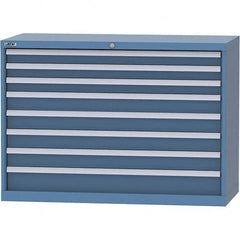 LISTA - 8 Drawer, 99 Compartment Bright Blue Steel Modular Storage Cabinet - Eagle Tool & Supply