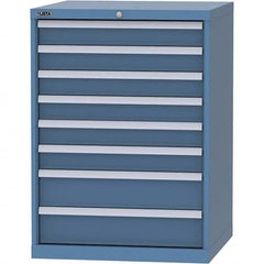 LISTA - 8 Drawer, 45 Compartment Bright Blue Steel Modular Storage Cabinet - Eagle Tool & Supply