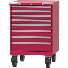 LISTA - 8 Drawer, 45 Compartment Red Steel Modular Storage Cabinet - Eagle Tool & Supply