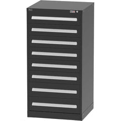 Vidmar - 8 Drawer Black Steel Modular Storage Cabinet - Eagle Tool & Supply