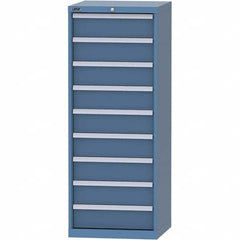 LISTA - 9 Drawer, 84 Compartment Bright Blue Steel Modular Storage Cabinet - Eagle Tool & Supply