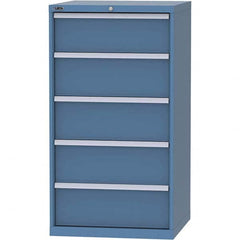 LISTA - 5 Drawer, 45 Compartment Bright Blue Steel Modular Storage Cabinet - Eagle Tool & Supply