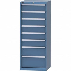 LISTA - 8 Drawer, 84 Compartment Bright Blue Steel Modular Storage Cabinet - Eagle Tool & Supply