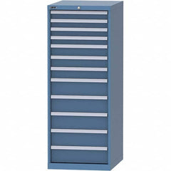 LISTA - 12 Drawer, 99 Compartment Bright Blue Steel Modular Storage Cabinet - Eagle Tool & Supply