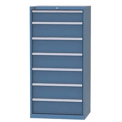 LISTA - 6 Drawer, 124 Compartment Bright Blue Steel Modular Storage Cabinet - Eagle Tool & Supply