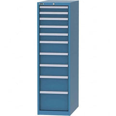 LISTA - 10 Drawer, 45 Compartment Bright Blue Steel Modular Storage Cabinet - Eagle Tool & Supply