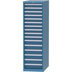 LISTA - 16 Drawer, 45 Compartment Bright Blue Steel Modular Storage Cabinet - Eagle Tool & Supply