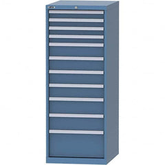 LISTA - 11 Drawer, 99 Compartment Bright Blue Steel Modular Storage Cabinet - Eagle Tool & Supply