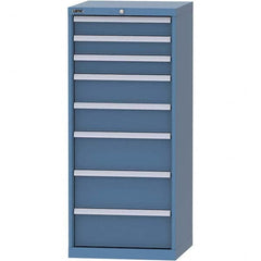 LISTA - 8 Drawer, 84 Compartment Bright Blue Steel Modular Storage Cabinet - Eagle Tool & Supply