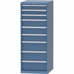 LISTA - 9 Drawer, 99 Compartment Bright Blue Steel Modular Storage Cabinet - Eagle Tool & Supply
