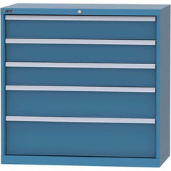LISTA - 4 Drawer, 84 Compartment Bright Blue Steel Modular Storage Cabinet - Eagle Tool & Supply
