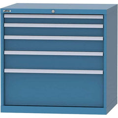 LISTA - 4 Drawer, 84 Compartment Bright Blue Steel Modular Storage Cabinet - Eagle Tool & Supply