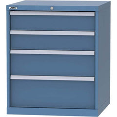 LISTA - 4 Drawer, 45 Compartment Red Steel Modular Storage Cabinet - Eagle Tool & Supply