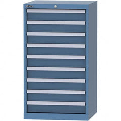 LISTA - 9 Drawer, 84 Compartment Bright Blue Steel Modular Storage Cabinet - Eagle Tool & Supply