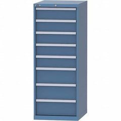 LISTA - 8 Drawer, 99 Compartment Bright Blue Steel Modular Storage Cabinet - Eagle Tool & Supply