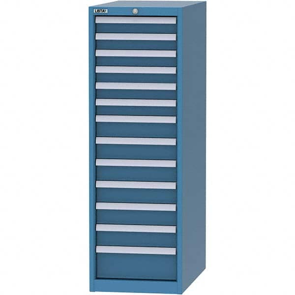 LISTA - 13 Drawer, 45 Compartment Bright Blue Steel Modular Storage Cabinet - Eagle Tool & Supply