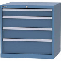 LISTA - 4 Drawer, 45 Compartment Red Steel Modular Storage Cabinet - Eagle Tool & Supply