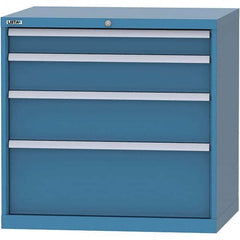 LISTA - 4 Drawer, 84 Compartment Bright Blue Steel Modular Storage Cabinet - Eagle Tool & Supply