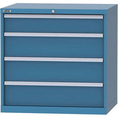 LISTA - 4 Drawer, 84 Compartment Bright Blue Steel Modular Storage Cabinet - Eagle Tool & Supply
