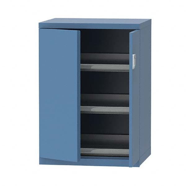 LISTA - 7 Drawer, 124 Compartment Bright Blue Steel Modular Storage Cabinet - Eagle Tool & Supply