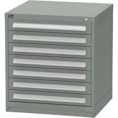 Vidmar - 7 Drawer, 124 Compartment Vidmar Green Steel Modular Storage Cabinet - Eagle Tool & Supply