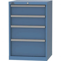 LISTA - 4 Drawer, 84 Compartment Bright Blue Steel Modular Storage Cabinet - Eagle Tool & Supply
