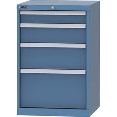 LISTA - 4 Drawer, 84 Compartment Bright Blue Steel Modular Storage Cabinet - Eagle Tool & Supply