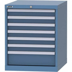 LISTA - 7 Drawer, 99 Compartment Bright Blue Steel Modular Storage Cabinet - Eagle Tool & Supply