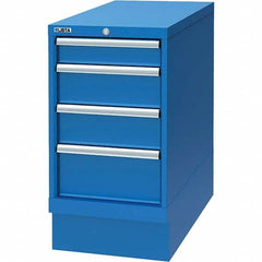 LISTA - 4 Drawer, 34 Compartment Bright Blue Steel Modular Storage Cabinet - Eagle Tool & Supply