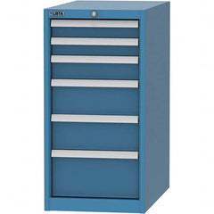 LISTA - 6 Drawer, 45 Compartment Bright Blue Steel Modular Storage Cabinet - Eagle Tool & Supply