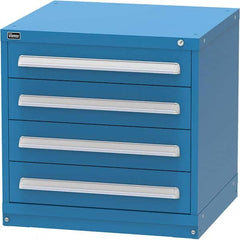 Vidmar - 4 Drawer, 344 Compartment Bright Blue Steel Modular Storage Cabinet - Eagle Tool & Supply