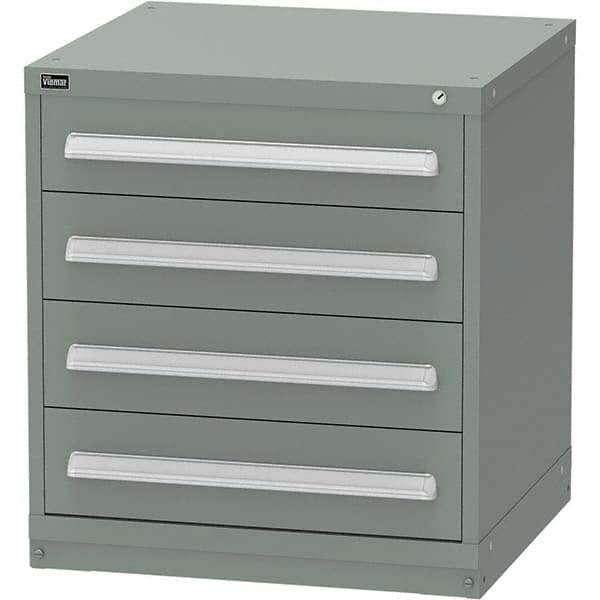 Vidmar - 4 Drawer Vidmar Green Steel Modular Storage Cabinet - Eagle Tool & Supply