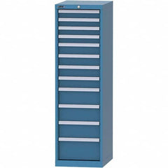 LISTA - 12 Drawer, 45 Compartment Bright Blue Steel Modular Storage Cabinet - Eagle Tool & Supply